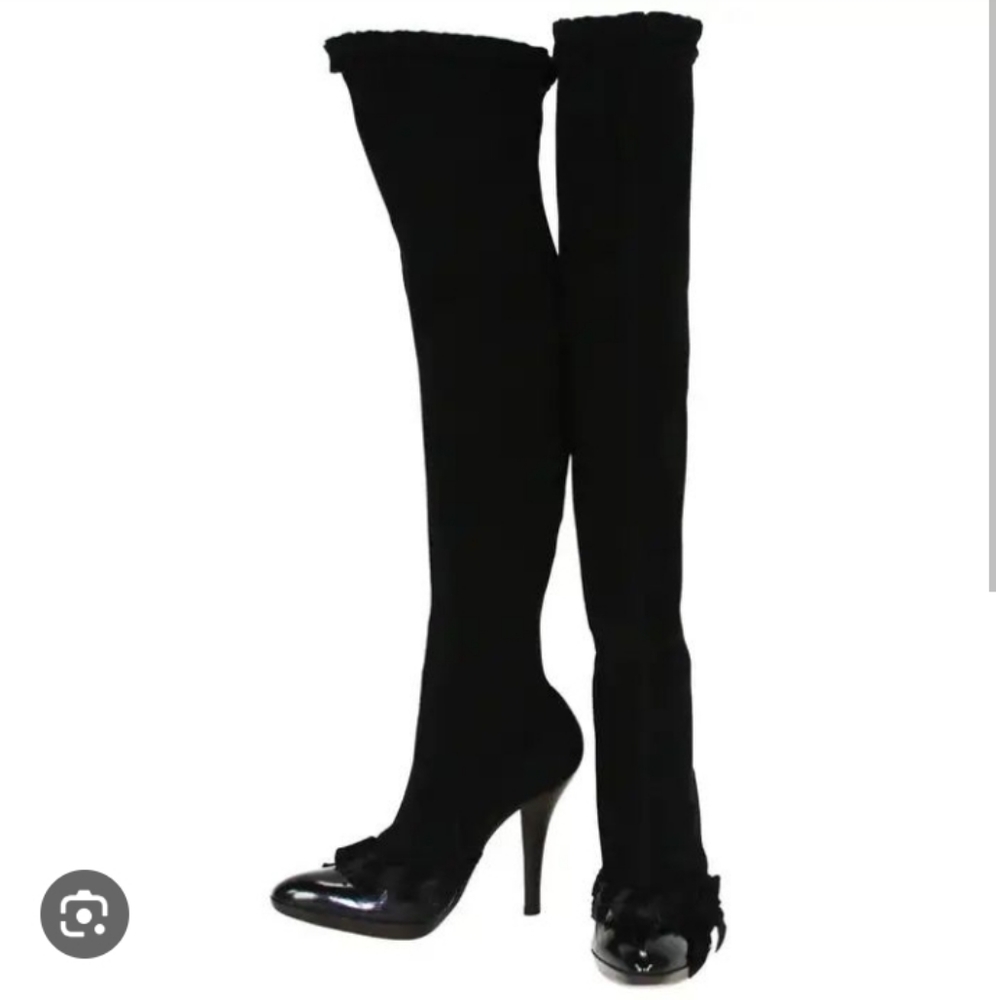 COPY - Tom Ford Yves Saint Laurent rive gauche otk  suede patent boots